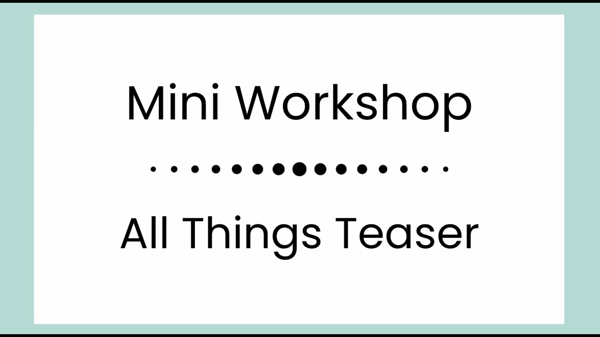 Ladder Barrel Workout - Vimeo thumbnail